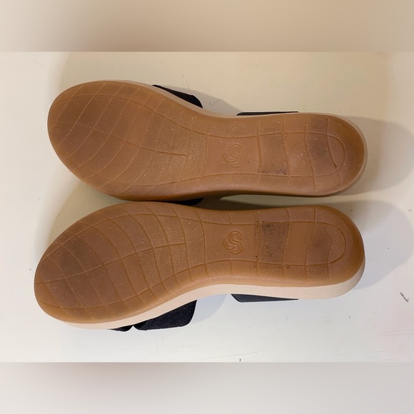 Clarks Women's Step Cali Coast Wedge Black Sandals Size 10 M - Picture 10 of 10
